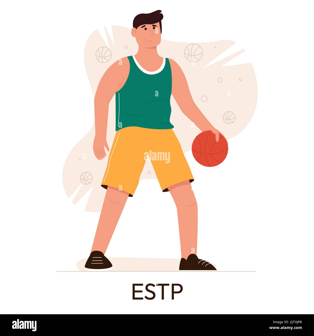 MBTI person types concept. Socionics mbti. Personality test. Flat