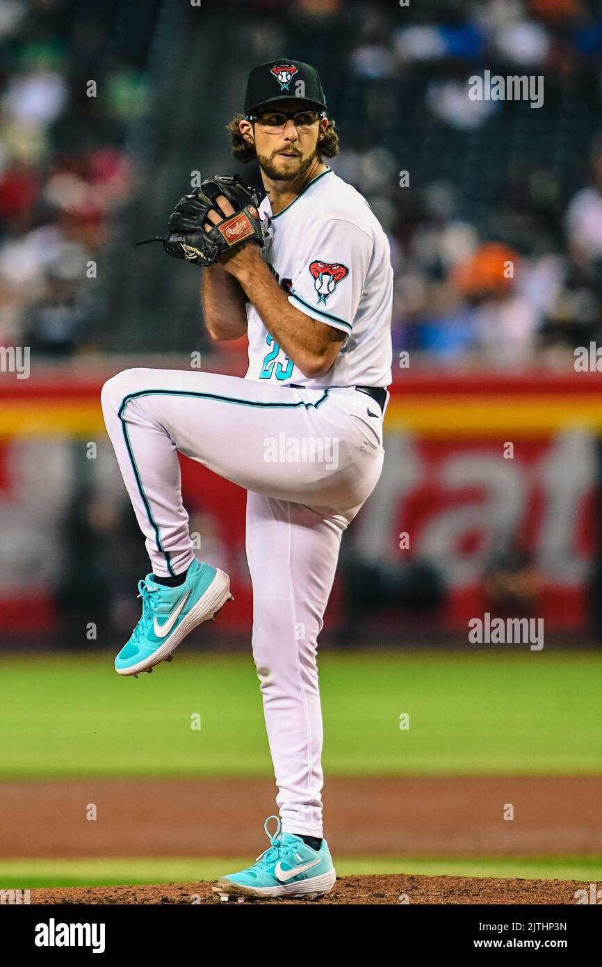 Arizona Diamondbacks pitcher Zac Gallen (23) throws against the