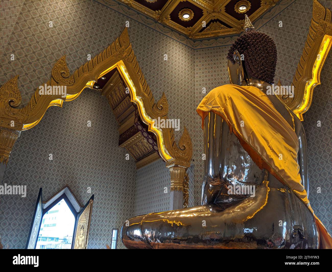 Golden Buddha statue, Bangkok, Thailand Stock Photo