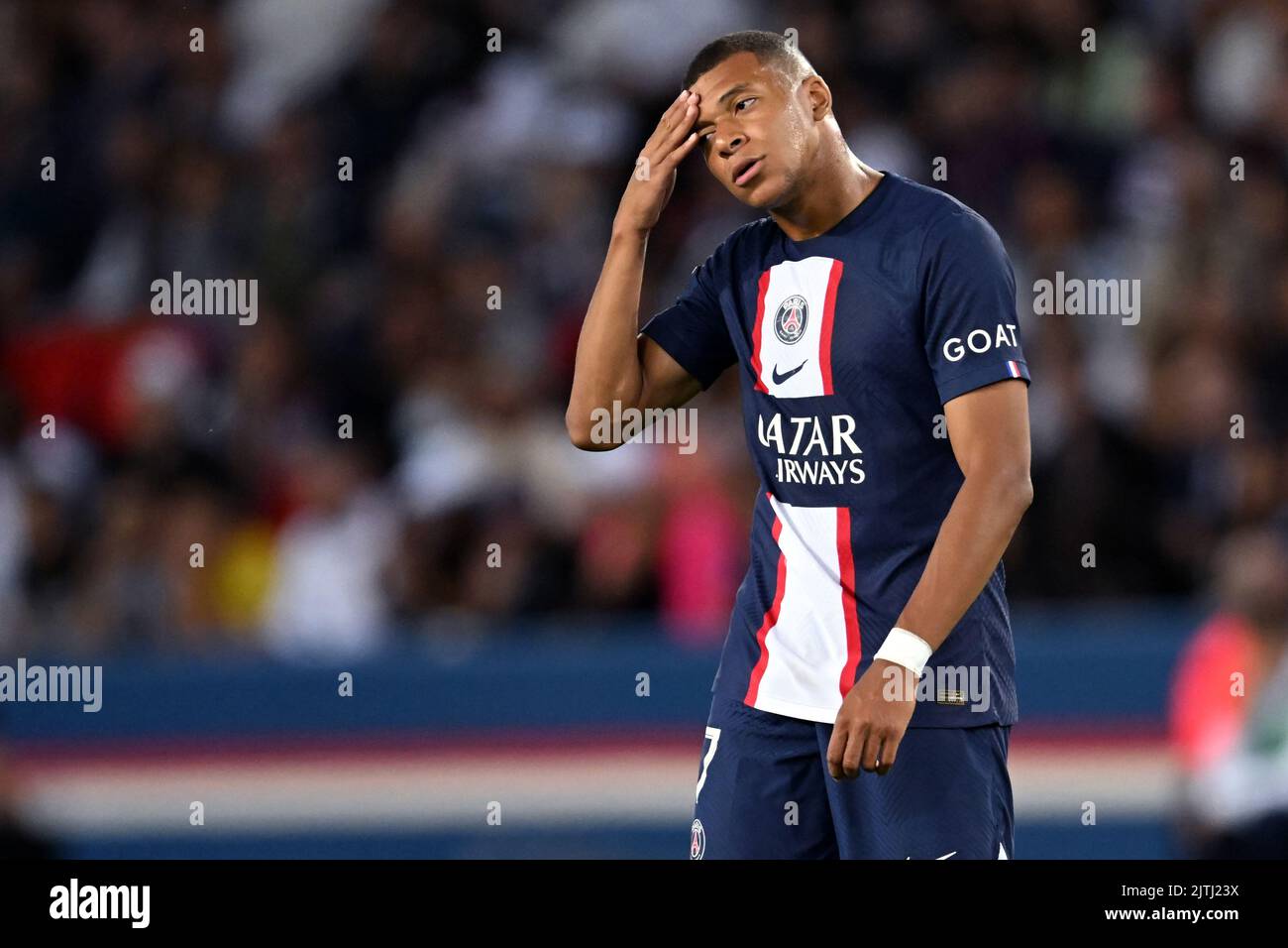 PARIS - Kylian Mbappe of Paris Saint-Germain during the French Ligue 1 ...