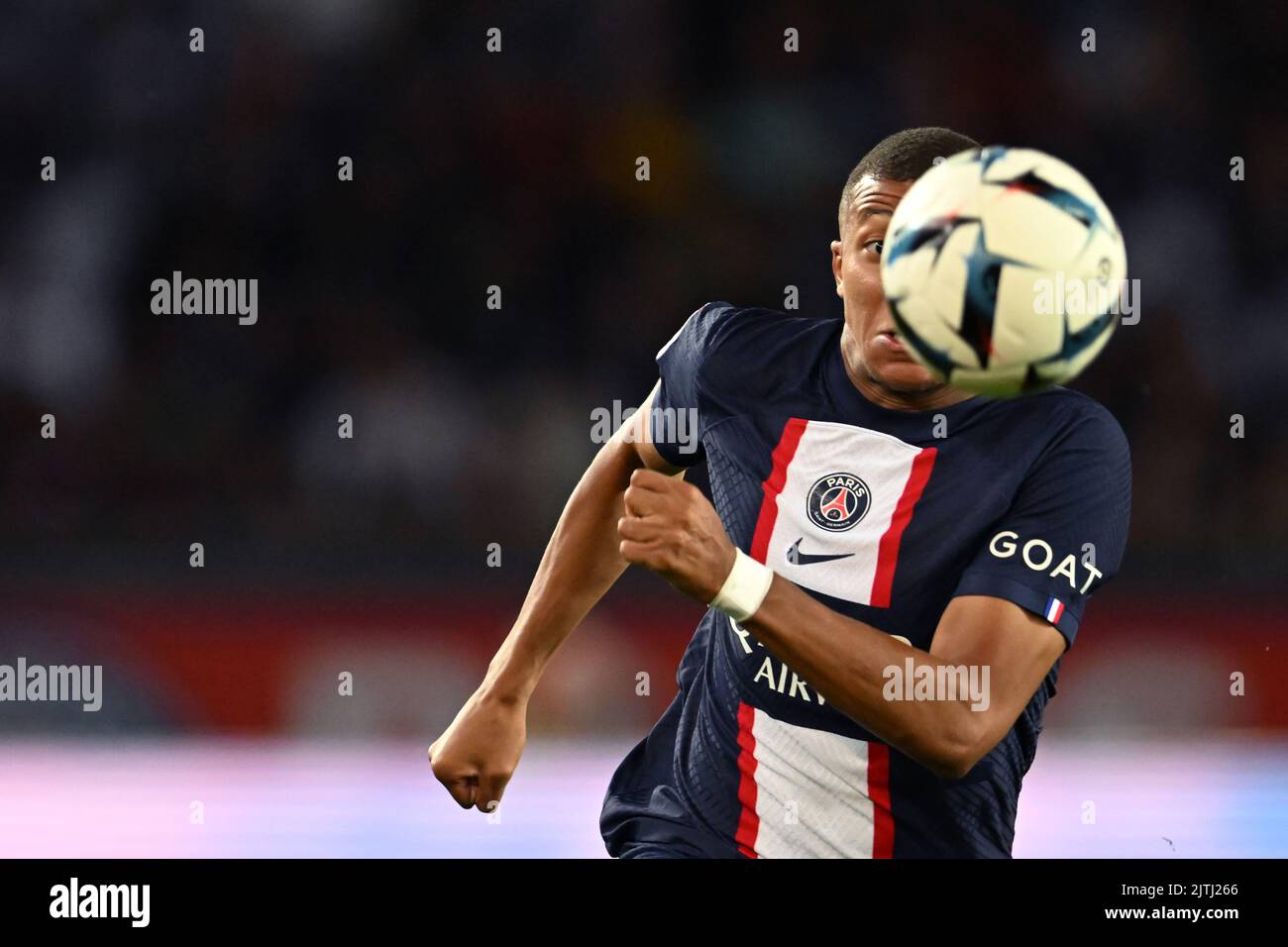 PARIS - Kylian Mbappe of Paris Saint-Germain during the French Ligue 1 ...