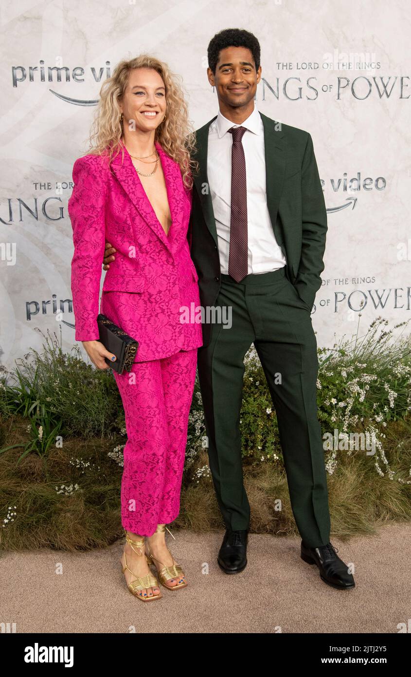Mona Godfrey and Alfred Enoch attends "The Lord Of The Rings The Rings