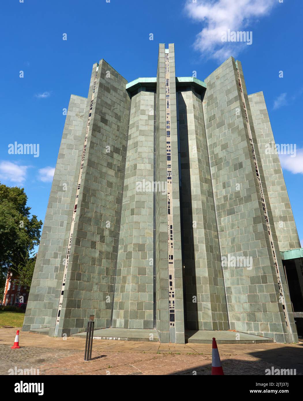 Modernistic church chapel at Coventry Cathedral, UK Stock Photo