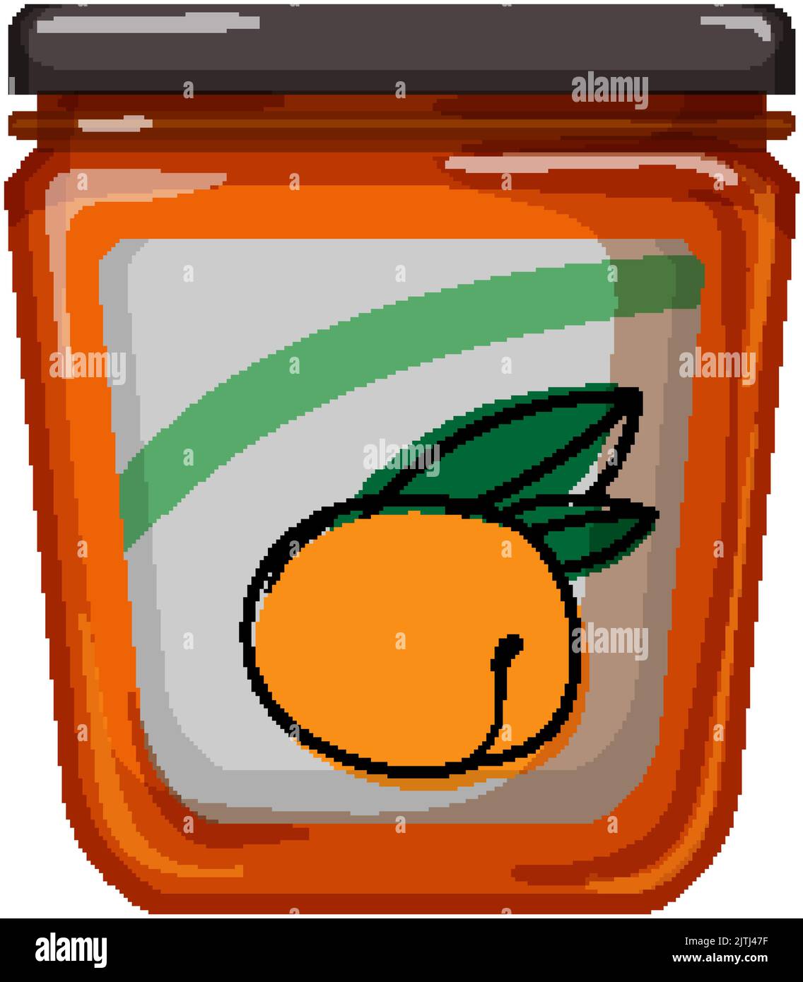 marmalade jam fruit food cartoon vector illustration Stock Vector Image