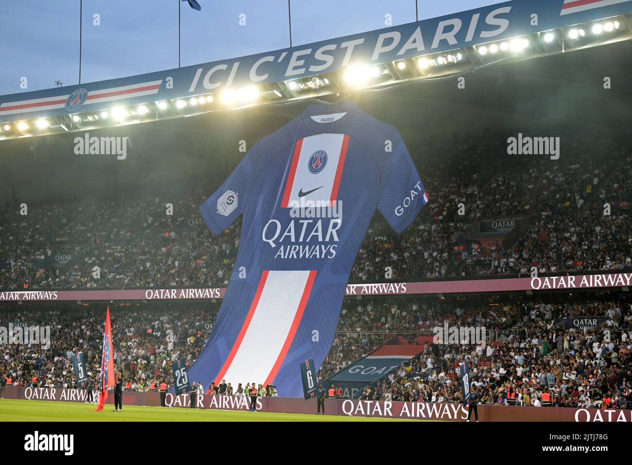 PARIS Paris Saint Germain supporters during the French Ligue 1 match between Paris Saint