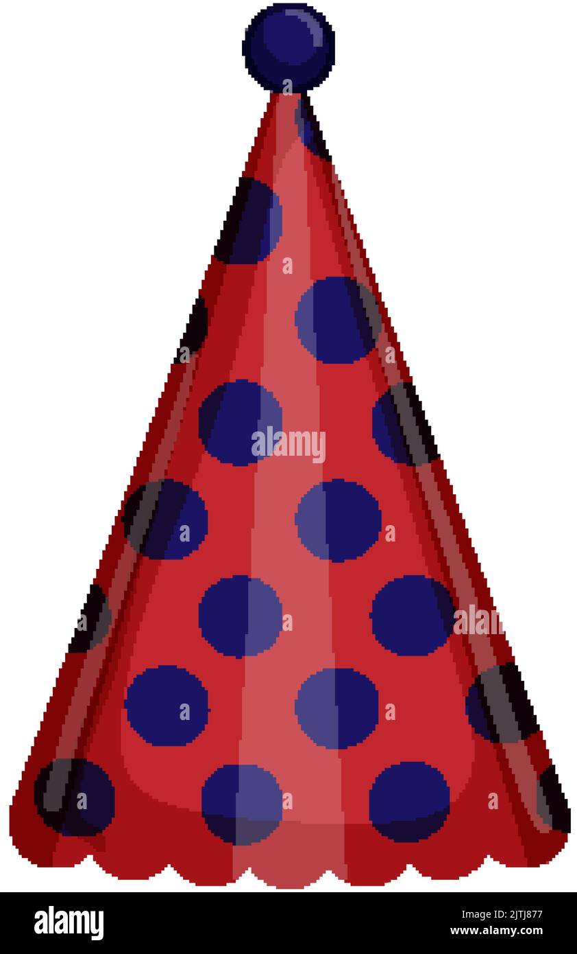 new year party hat cartoon vector illustration Stock Vector Image & Art ...