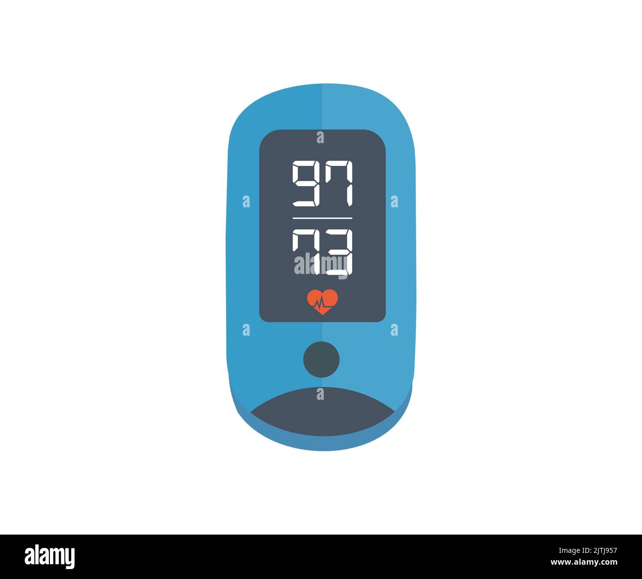 Portable Pulse Oximetry, pulse oximeter fingertip logo design. Assessment of the function of the respiratory system vector design and illustration. Stock Vector
