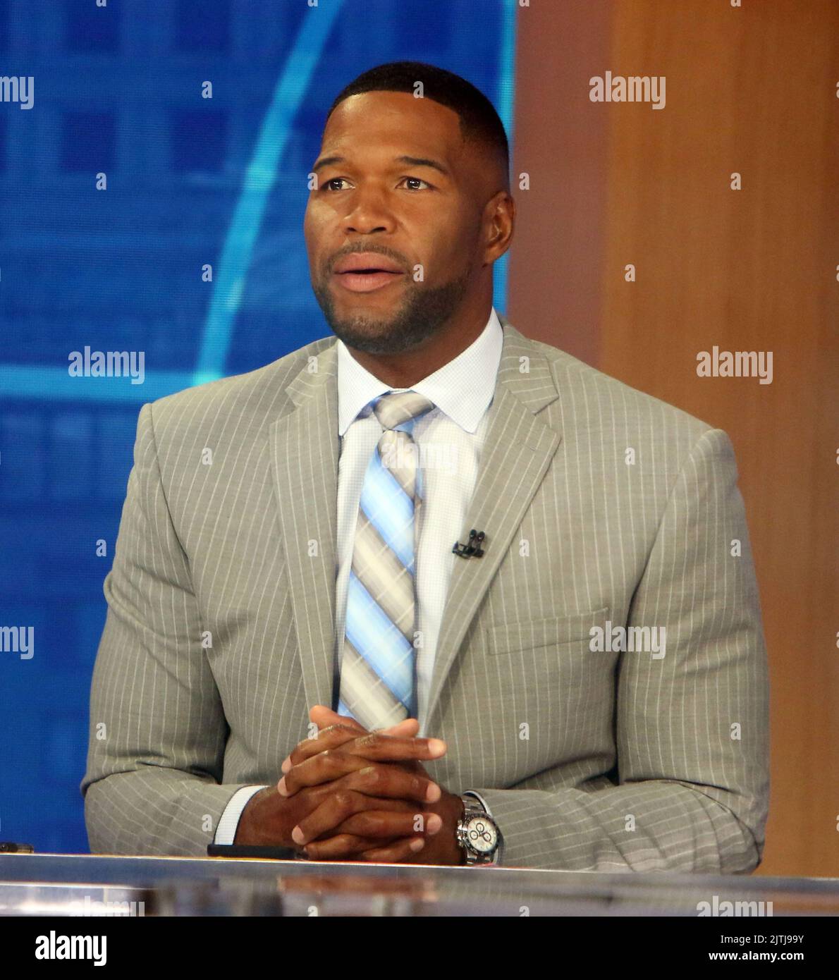 Cast Of Good Morning America. -PICTURED: Michael Strahan -LOCATION: New York USA -DAYE: 30 Aug