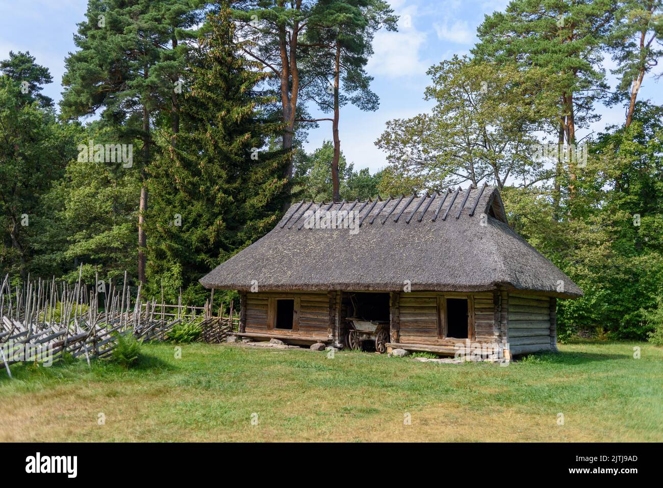 Traditional farmhouse in estonia baltic hires stock photography and