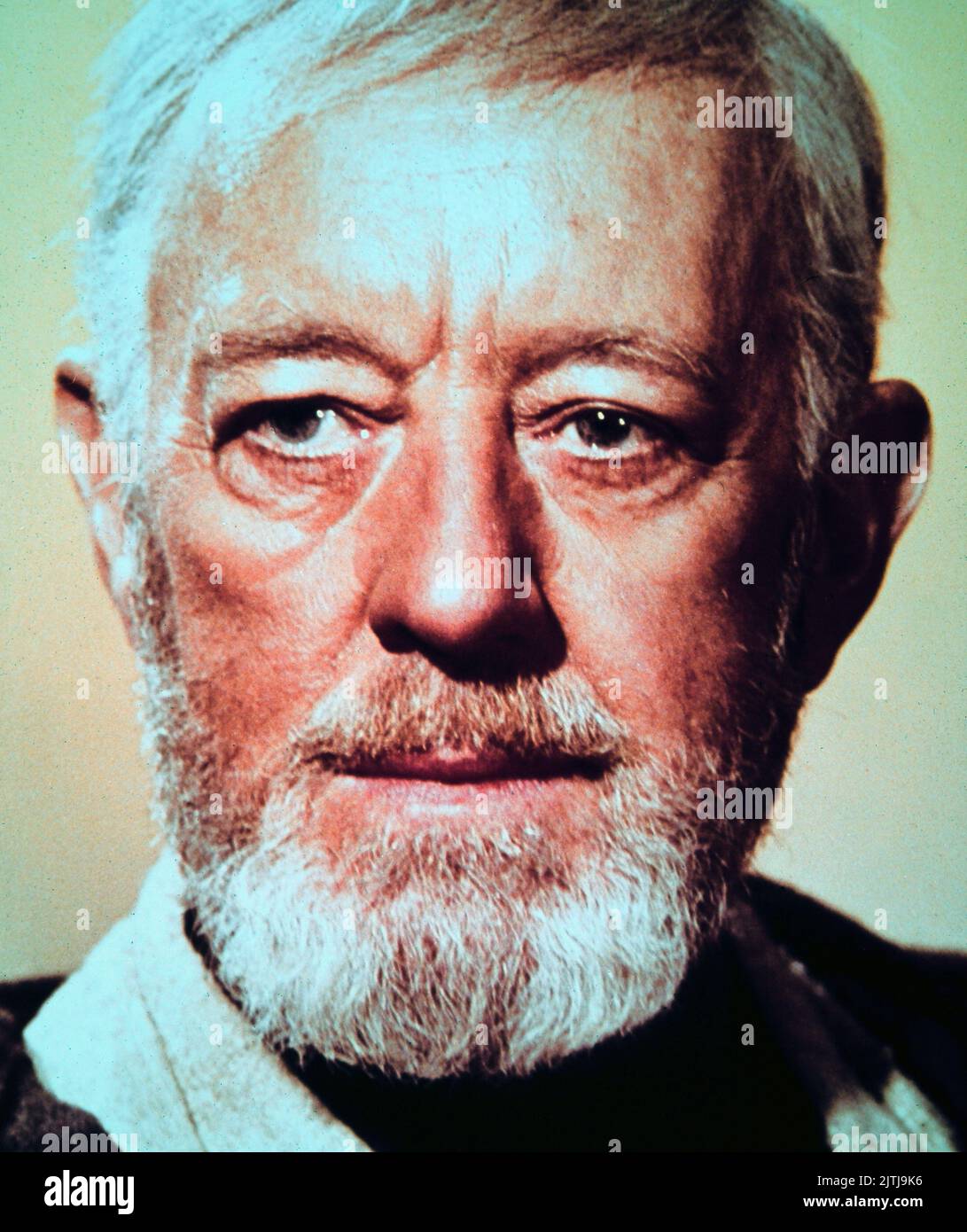 Star Wars, aka Krieg der Sterne, USA 1977, Regie: George Lucas, Charakter: Alec Guinness als Obi Wan Kenobi Stock Photo