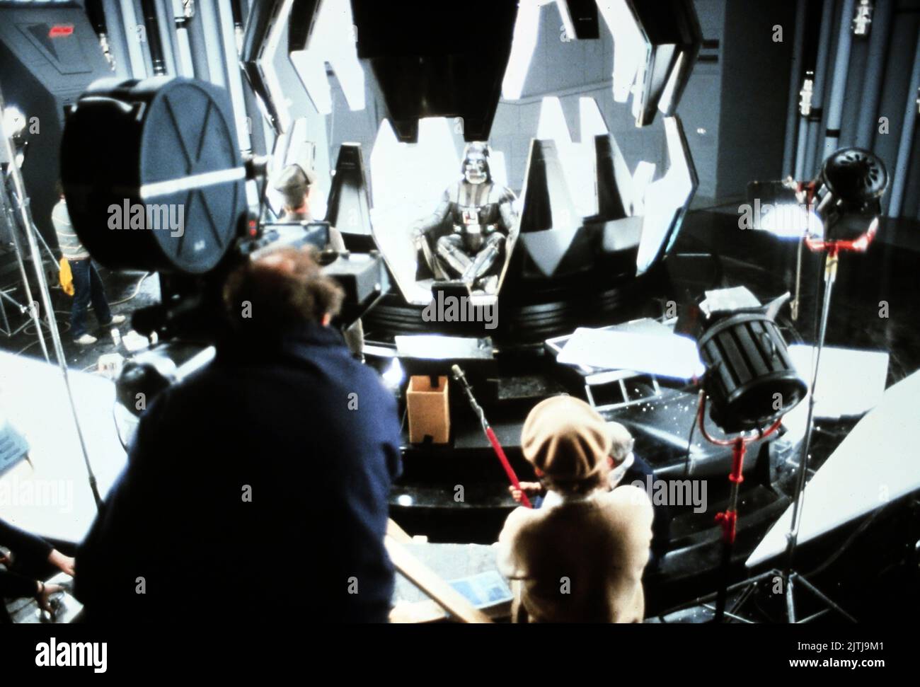 Star Wars, aka Krieg der Sterne, USA 1977, Regie: George Lucas, Szenendreh mit Darth Vader Stock Photo