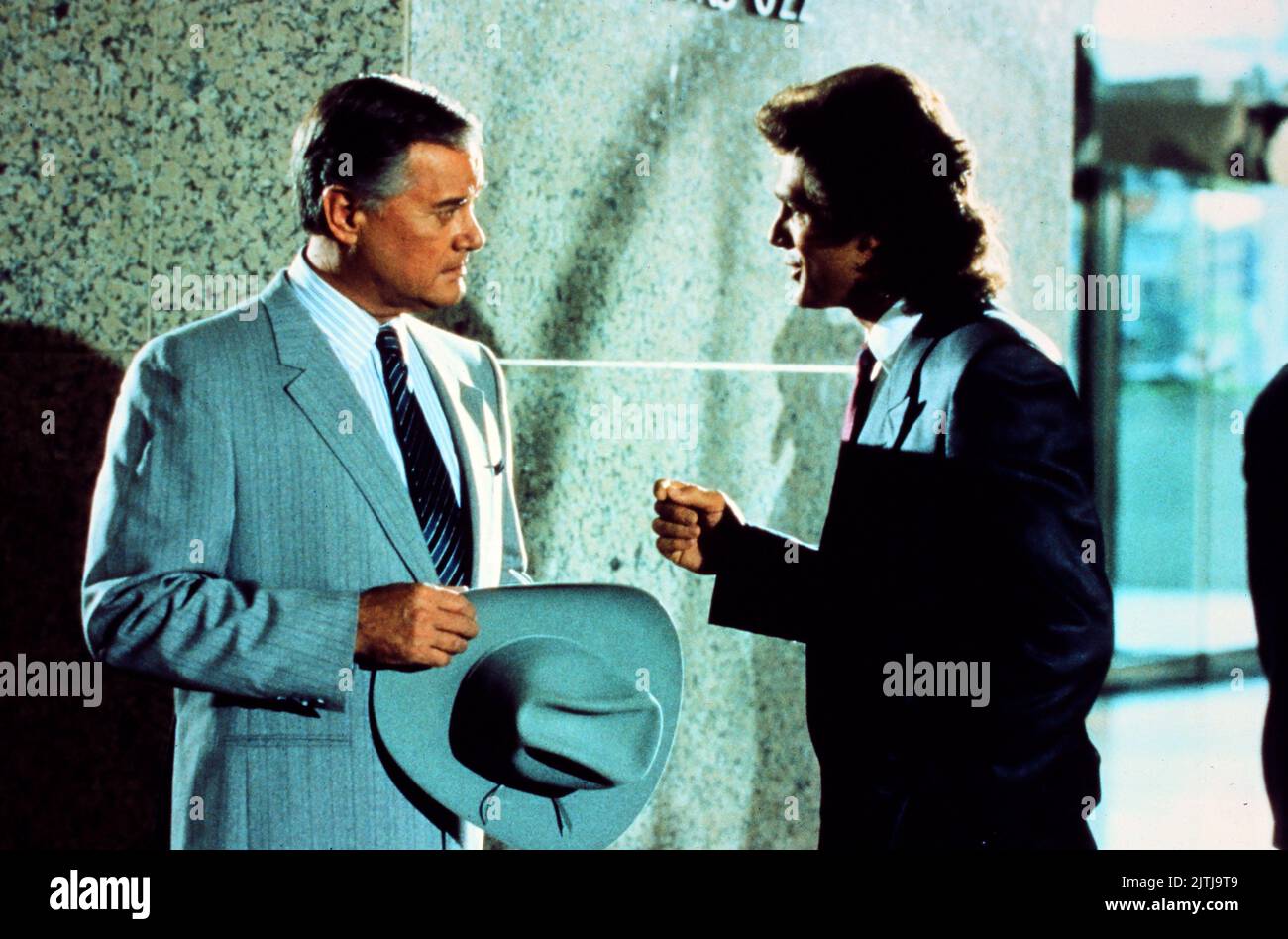 Dallas, Fernsehserie, USA 1978 - 1991, Darsteller: Larry Hagman, Jared Martin Stock Photo
