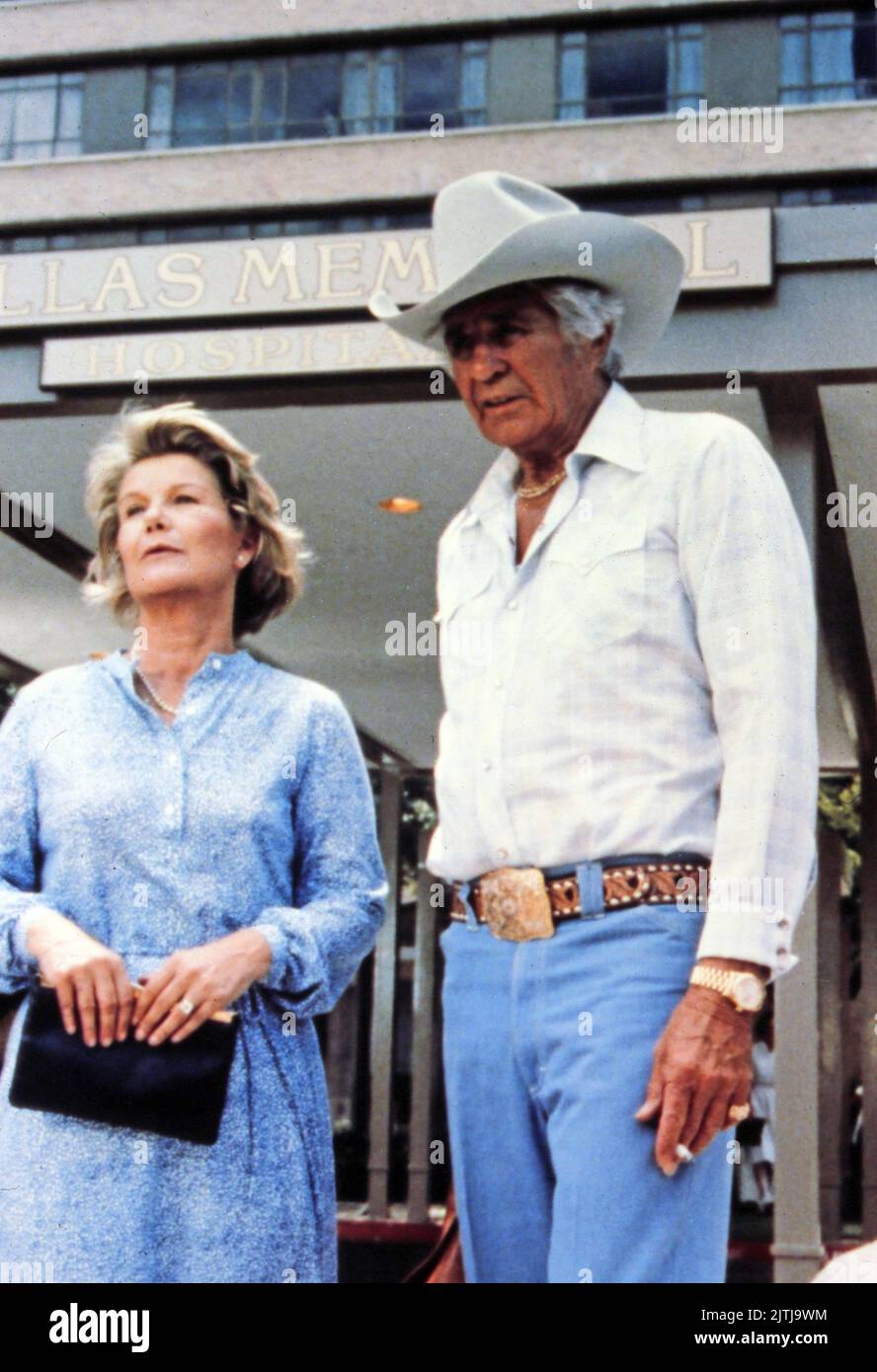 Dallas, Fernsehserie, USA 1978 - 1991, Darsteller: Barbara Bel Geddes, Jim Davis Stock Photo