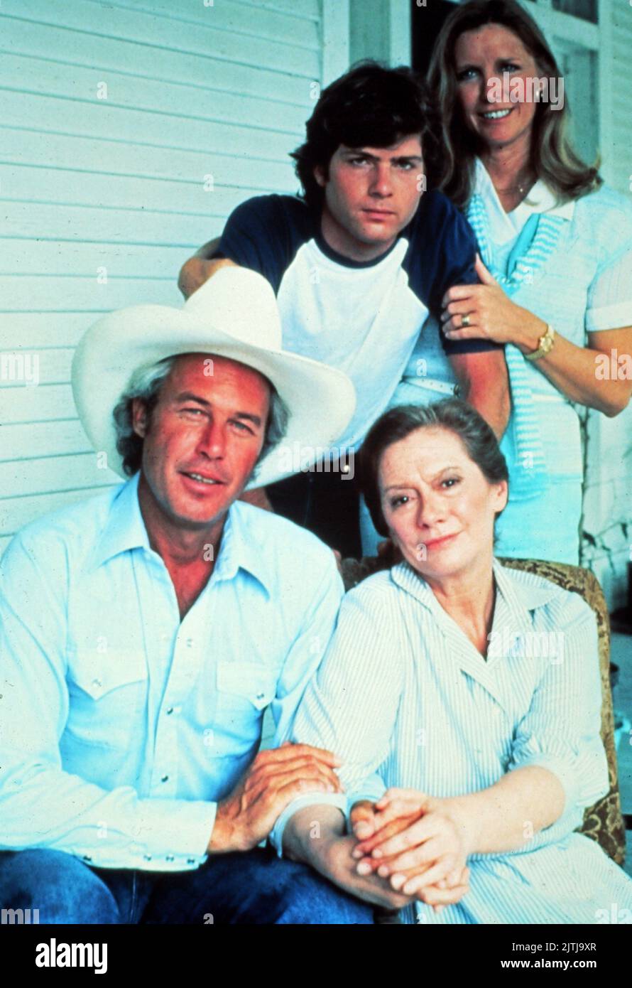 Dallas, Fernsehserie, USA 1978 - 1991, Darsteller: Steve Kanaly, Susan Howard (oben) Stock Photo