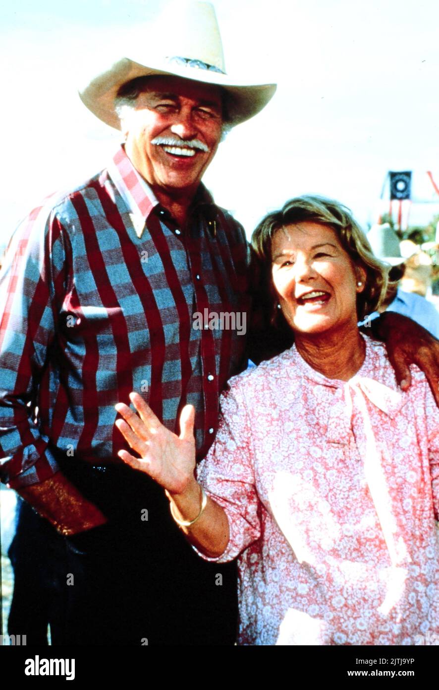 Dallas, Fernsehserie, USA 1978 - 1991, Darsteller: Howard Keel, Barbara Bel Geddes Stock Photo