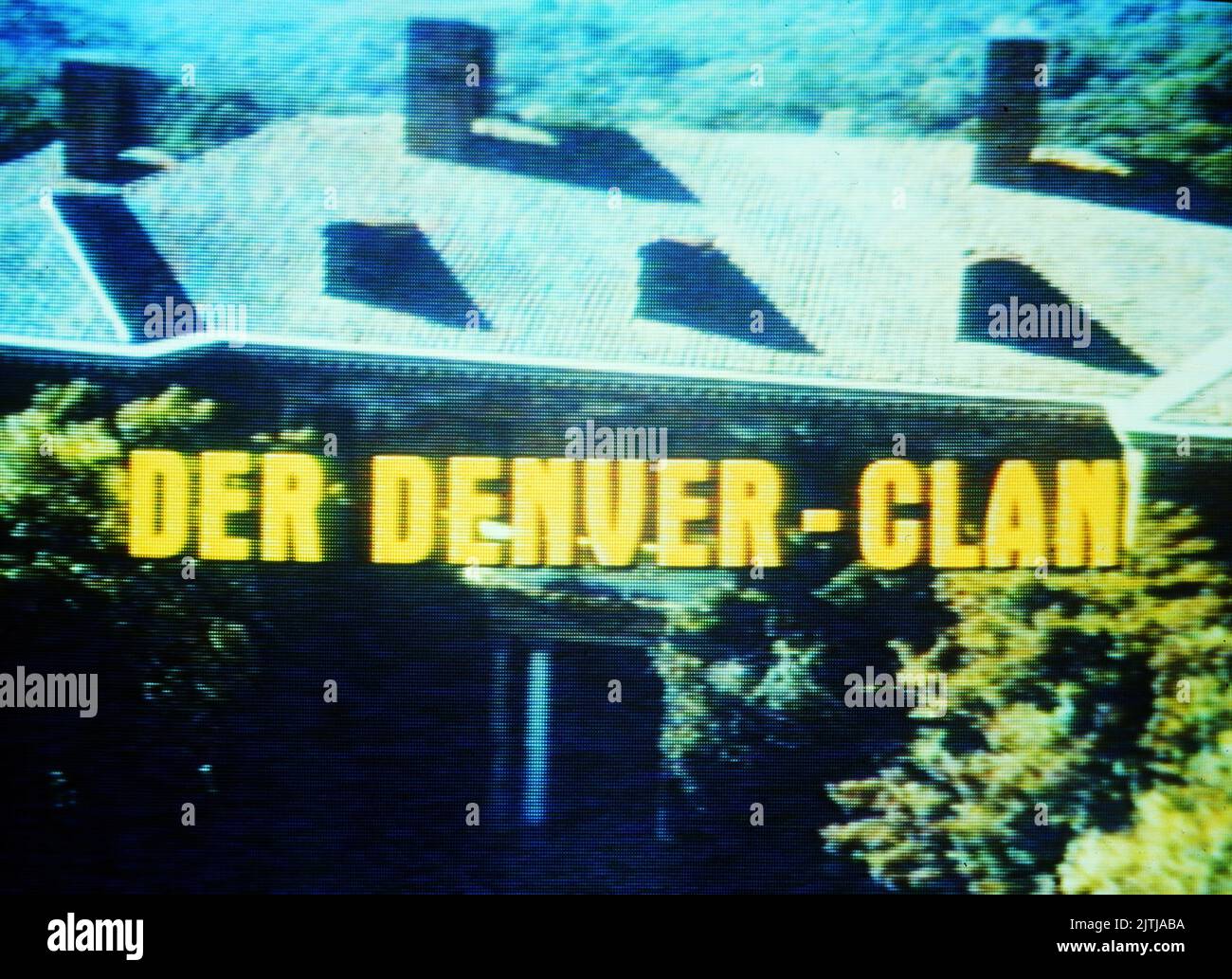 Dynasty, aka Der Denver Clan, Fernsehserie, USA 1981 - 1989, Mittwoch abend, 21 Uhr, ZDF, Serienlogo Stock Photo