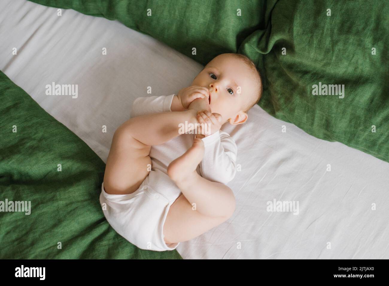 Cute boy infant babe child babe care hi-res stock photography and images -  Alamy