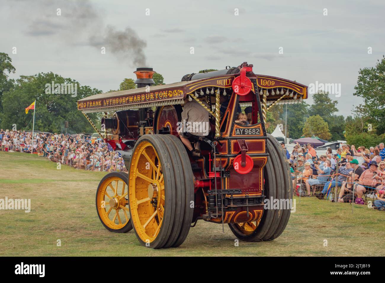 Salop/Shrewsbury steam fair, held at Onslow Park Shrewsbury. A wide