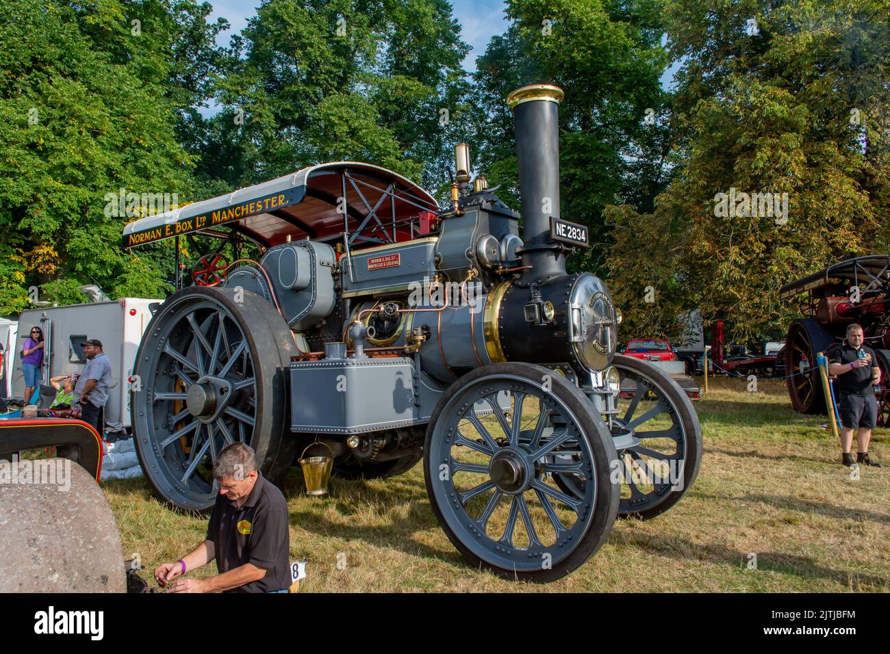 Salop/Shrewsbury steam fair, held at Onslow Park Shrewsbury. A wide variety of steam and vintage vehicles Stock Photo