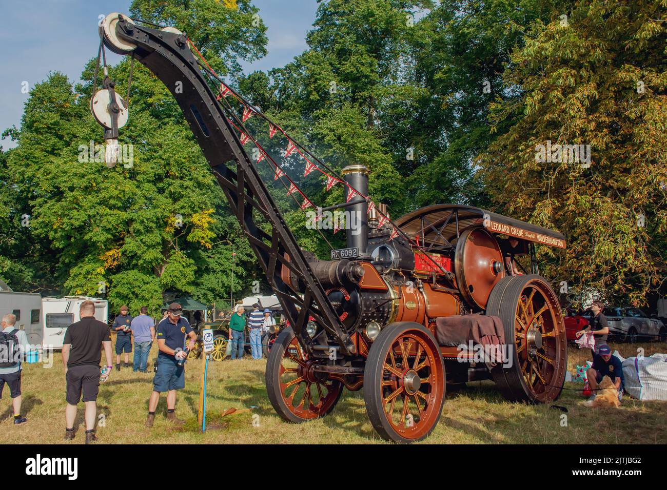 Salop/Shrewsbury steam fair, held at Onslow Park Shrewsbury. A wide