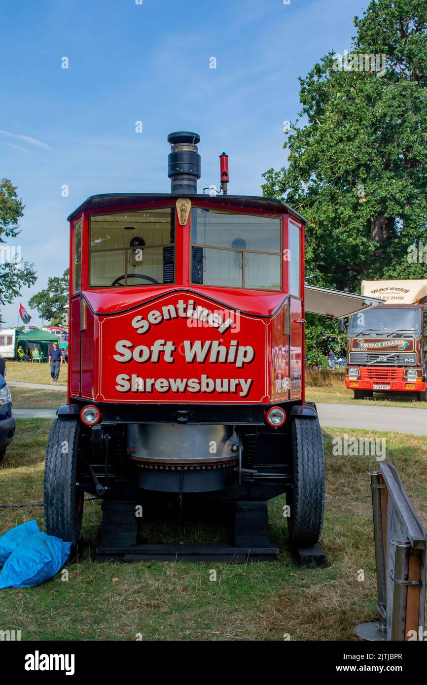 Salop/Shrewsbury steam fair, held at Onslow Park Shrewsbury. A wide