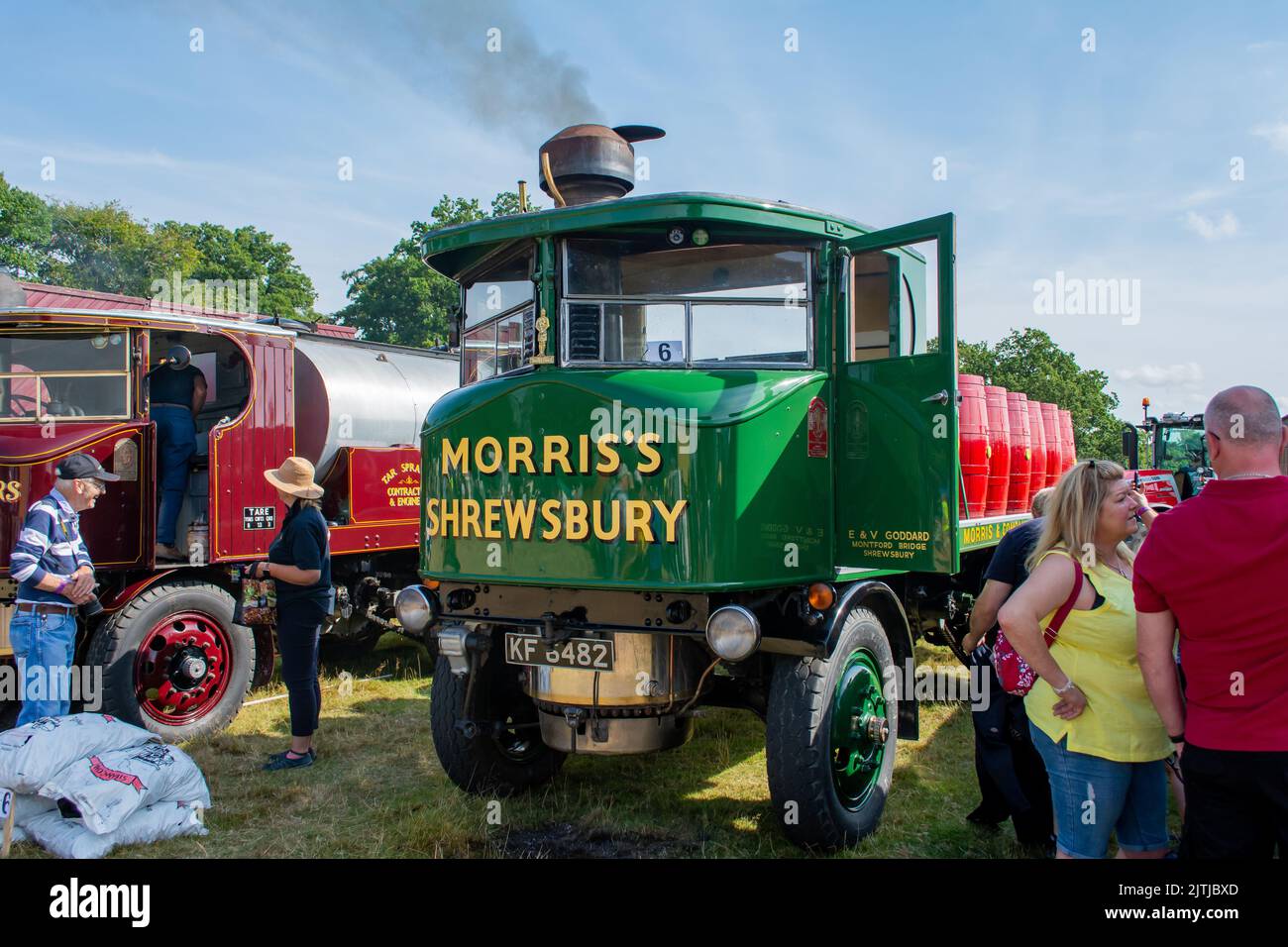 Salop/Shrewsbury steam fair, held at Onslow Park Shrewsbury. A wide