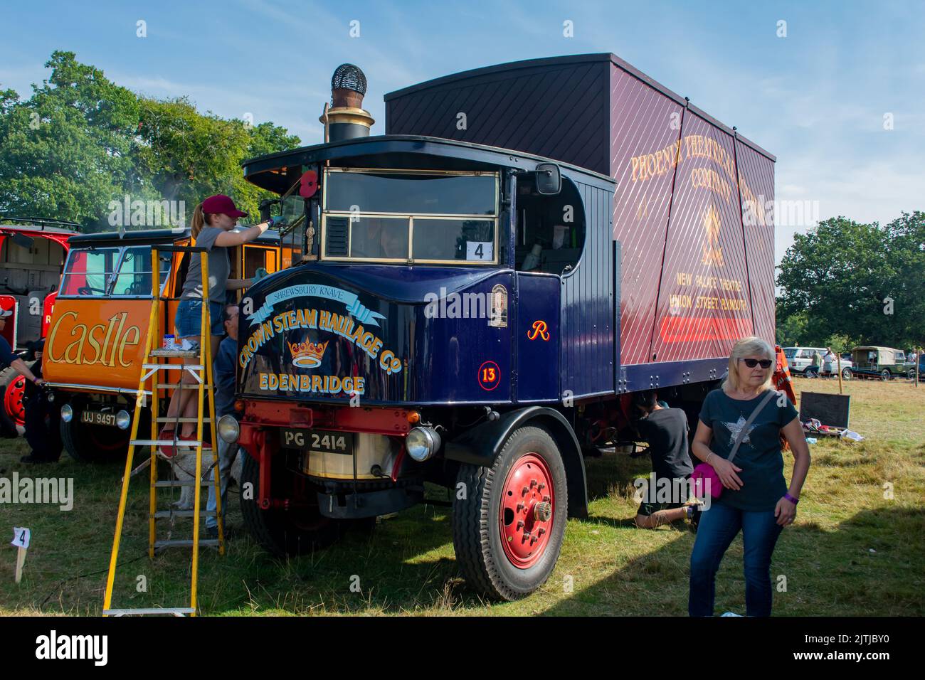 Salop/Shrewsbury steam fair, held at Onslow Park Shrewsbury. A wide