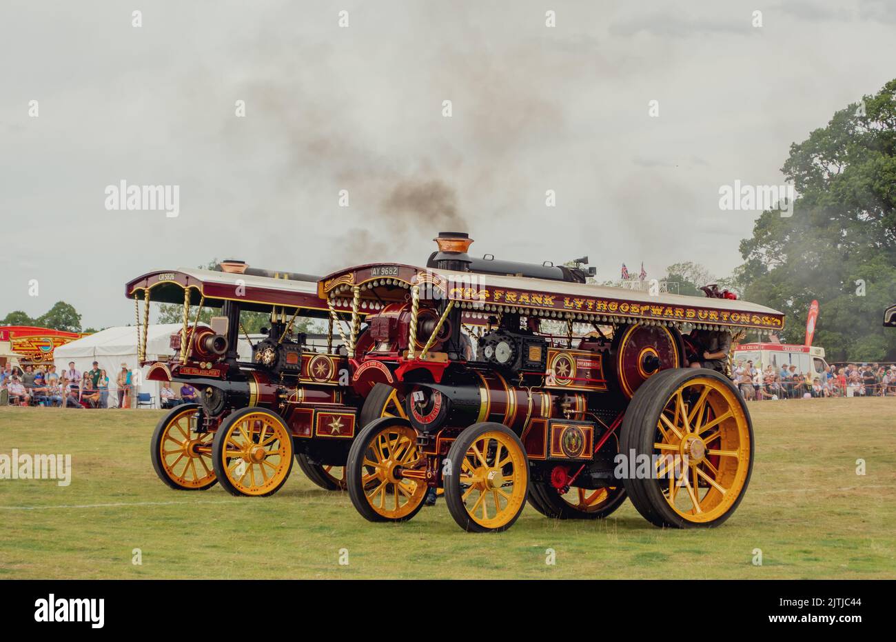 Salop/Shrewsbury steam fair, held at Onslow Park Shrewsbury. A wide
