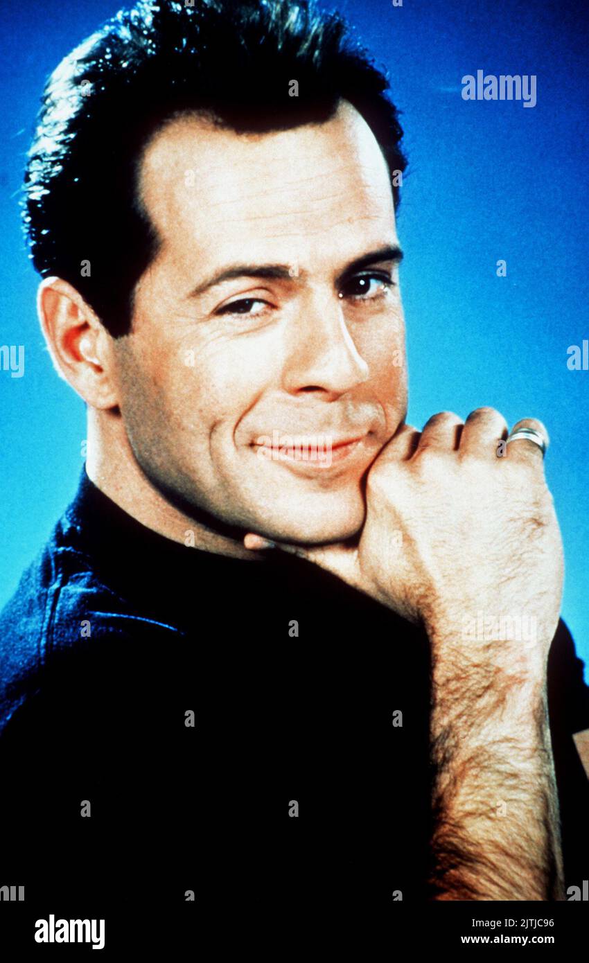 Das Model und der Schnüffler 1985-1989 aka Moonlighting, TV Serie Schauspieler BRUCE WILLIS im Porträt Stock Photo