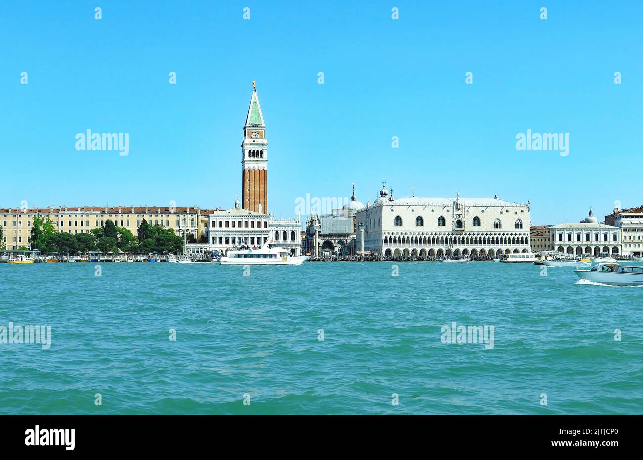 Panoramic of the city of Venice from a tour boat, Italy, Europe Stock Photo Alamy