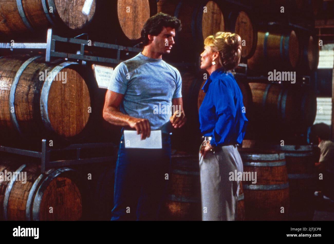 Falcon Crest, Fernsehserie, USA 1981 - 1990, Darsteller: Lorenzo Lamas, Abby Dalton Stock Photo