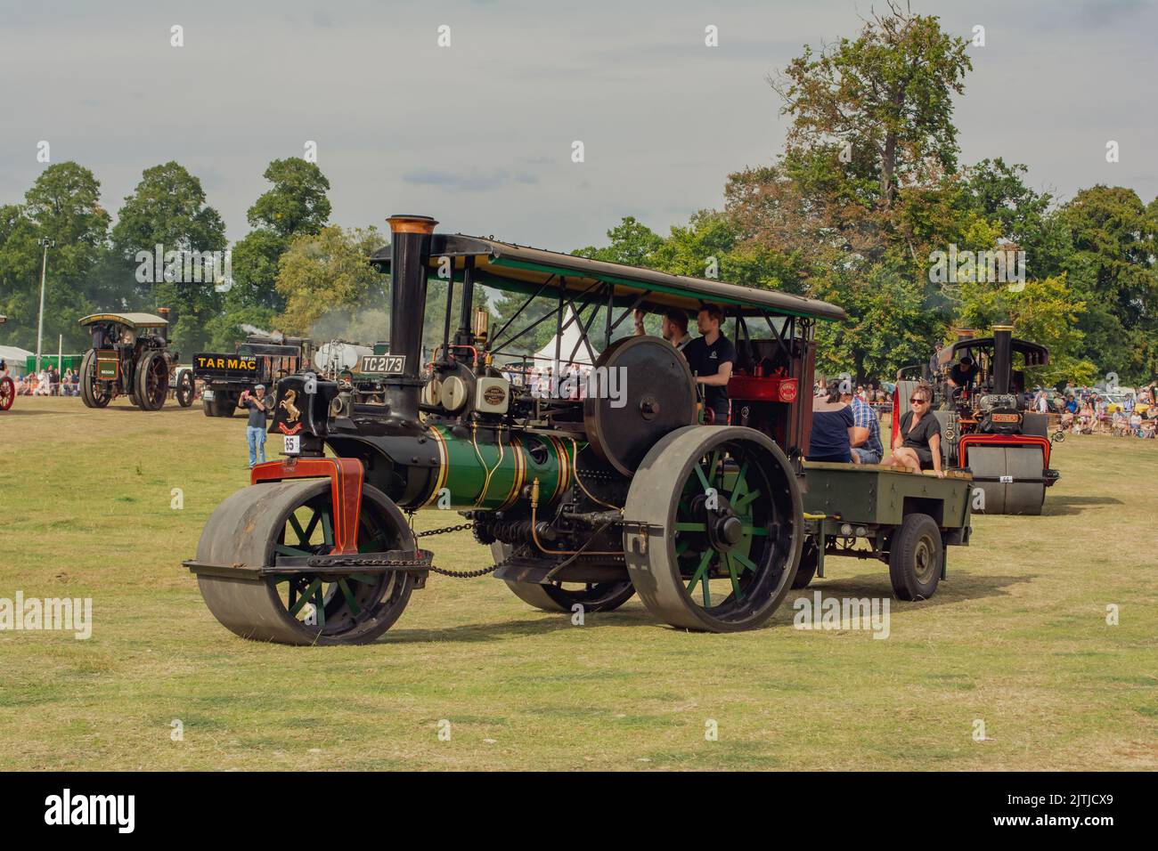 Salop/Shrewsbury steam fair, held at Onslow Park Shrewsbury. A wide