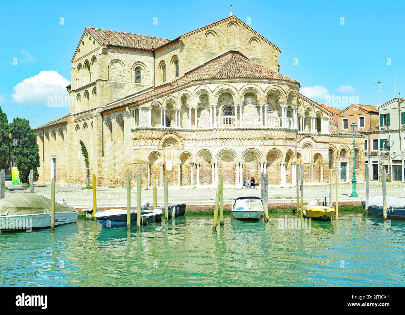 Panoramic of the city of Venice from a tour boat, Italy, Europe Stock ...