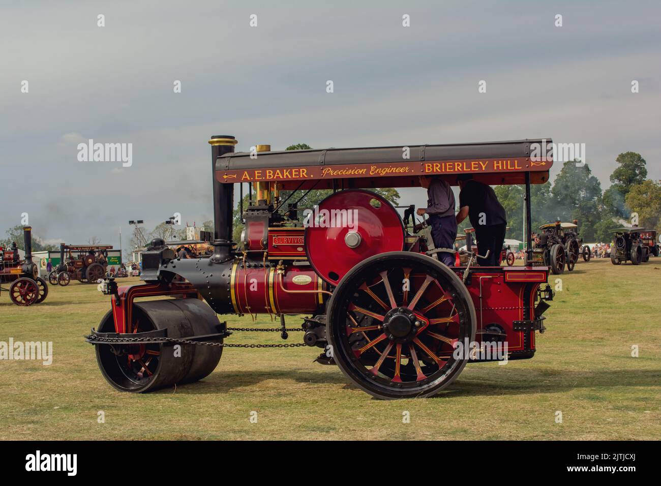 Salop/Shrewsbury steam fair, held at Onslow Park Shrewsbury. A wide