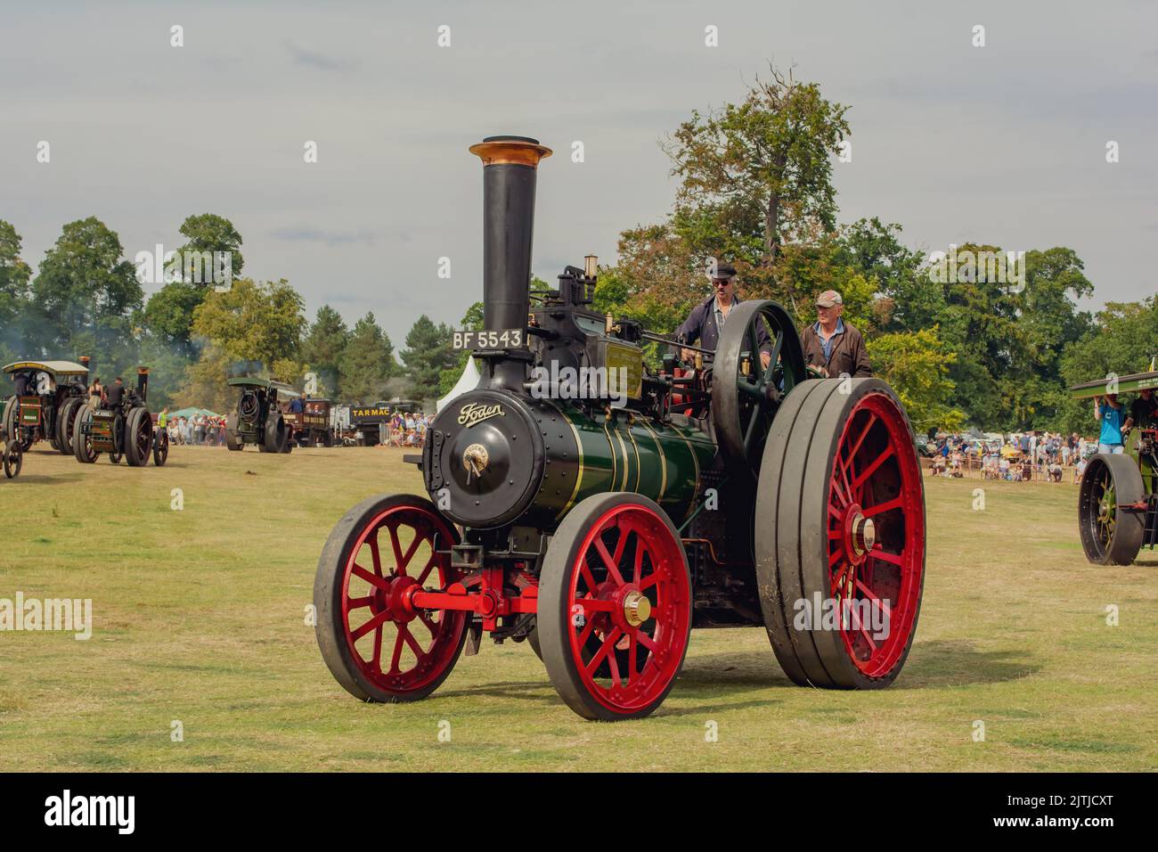 Salop/Shrewsbury steam fair, held at Onslow Park Shrewsbury. A wide