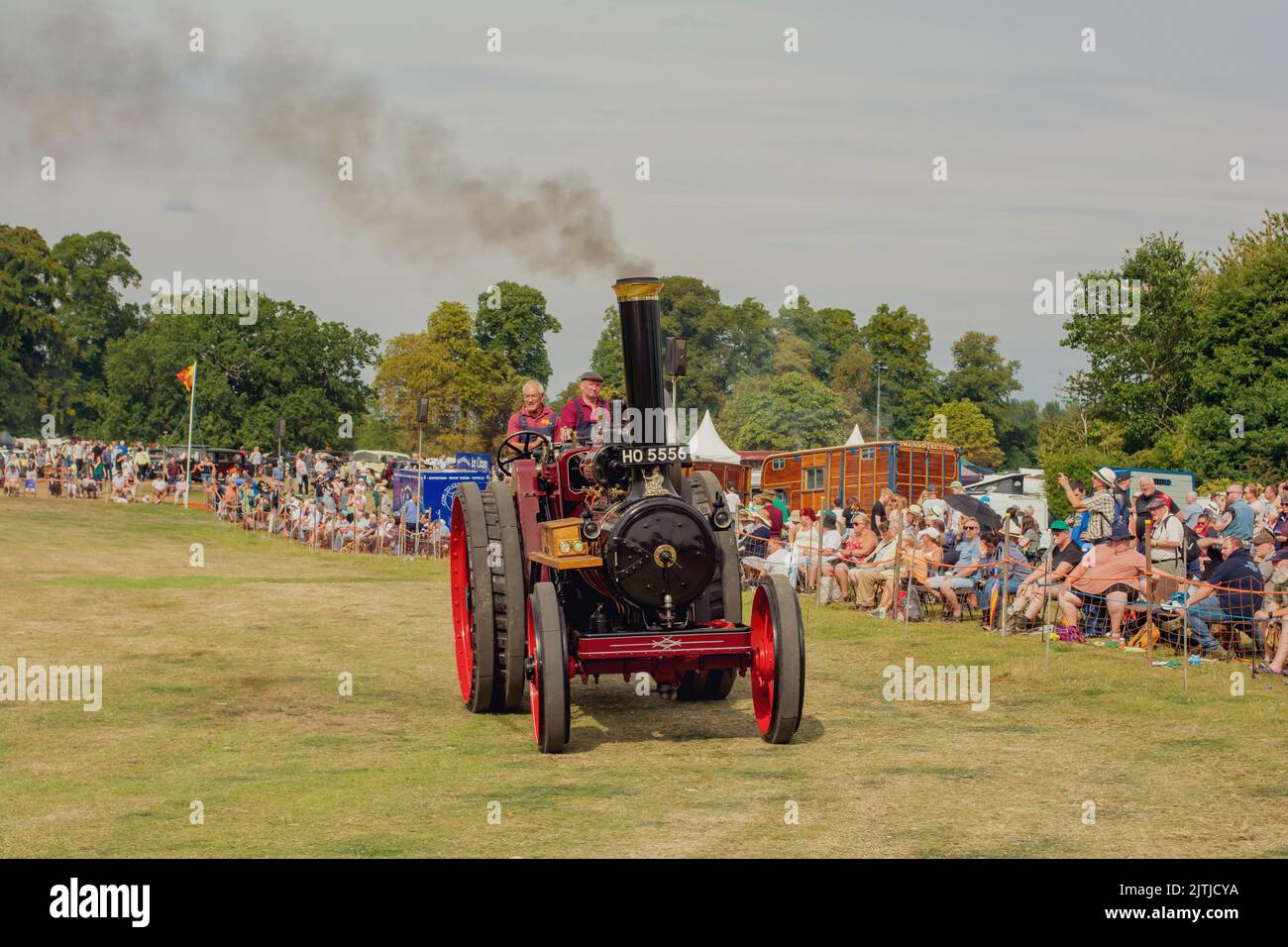 Salop/Shrewsbury steam fair, held at Onslow Park Shrewsbury. A wide