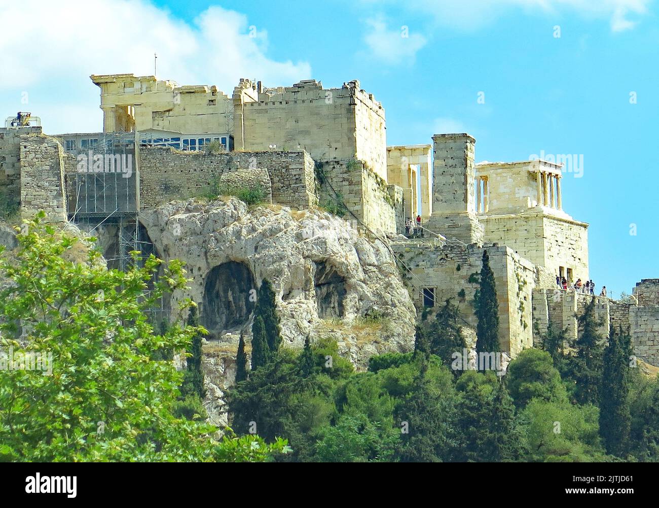 Panoramic of The Acropolis in Athens, Greece, Europe Stock Photo