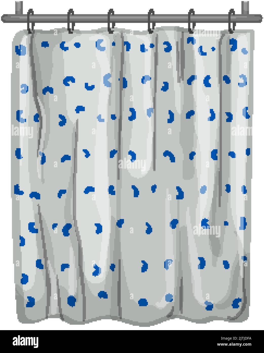 toilet shower bathroom curtain cartoon vector illustration Stock Vector Image & Art Alamy