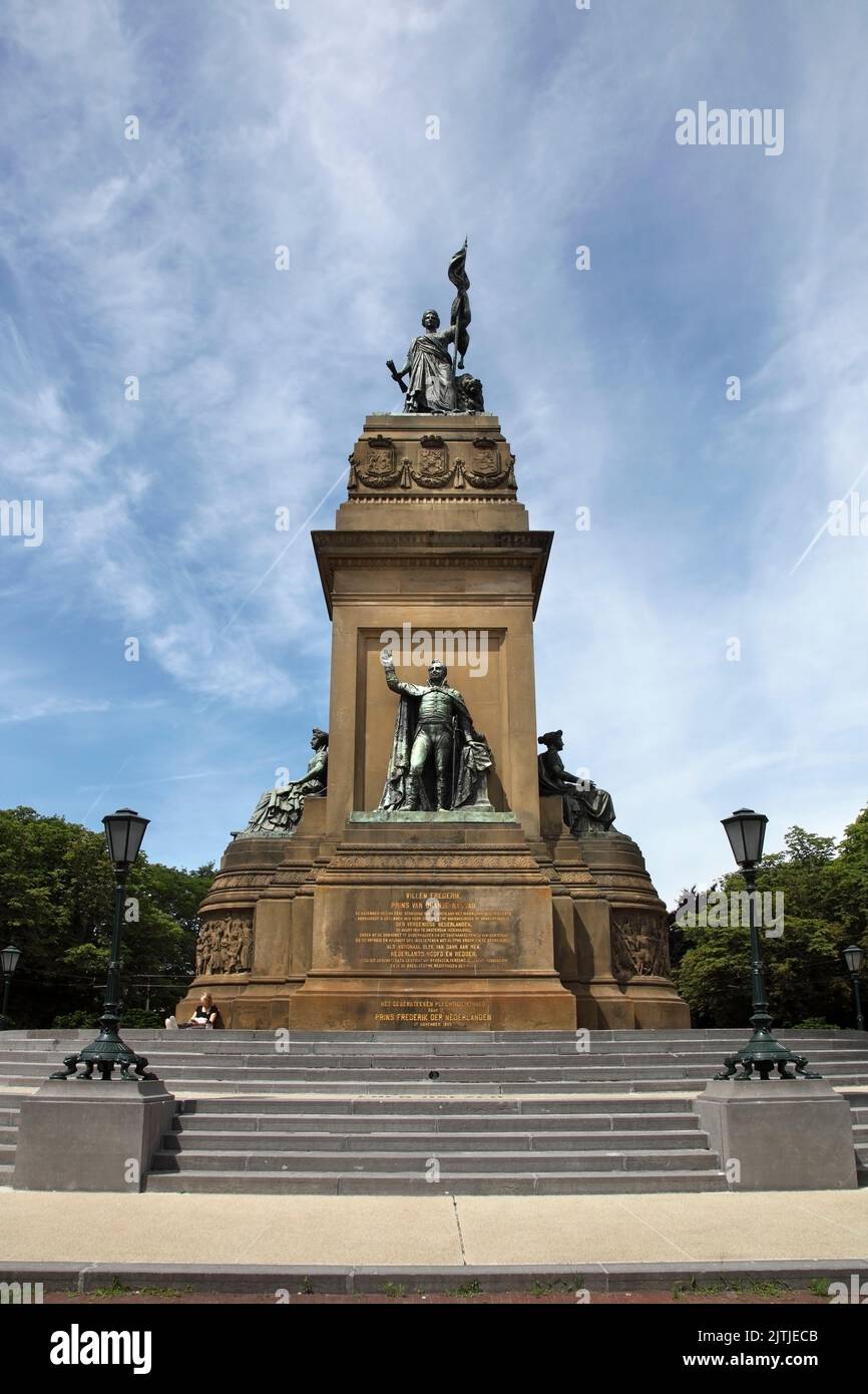 Statue of Willem Frederik of the Netherlands, The Hague / Den Haag, Netherlands. Stock Photo