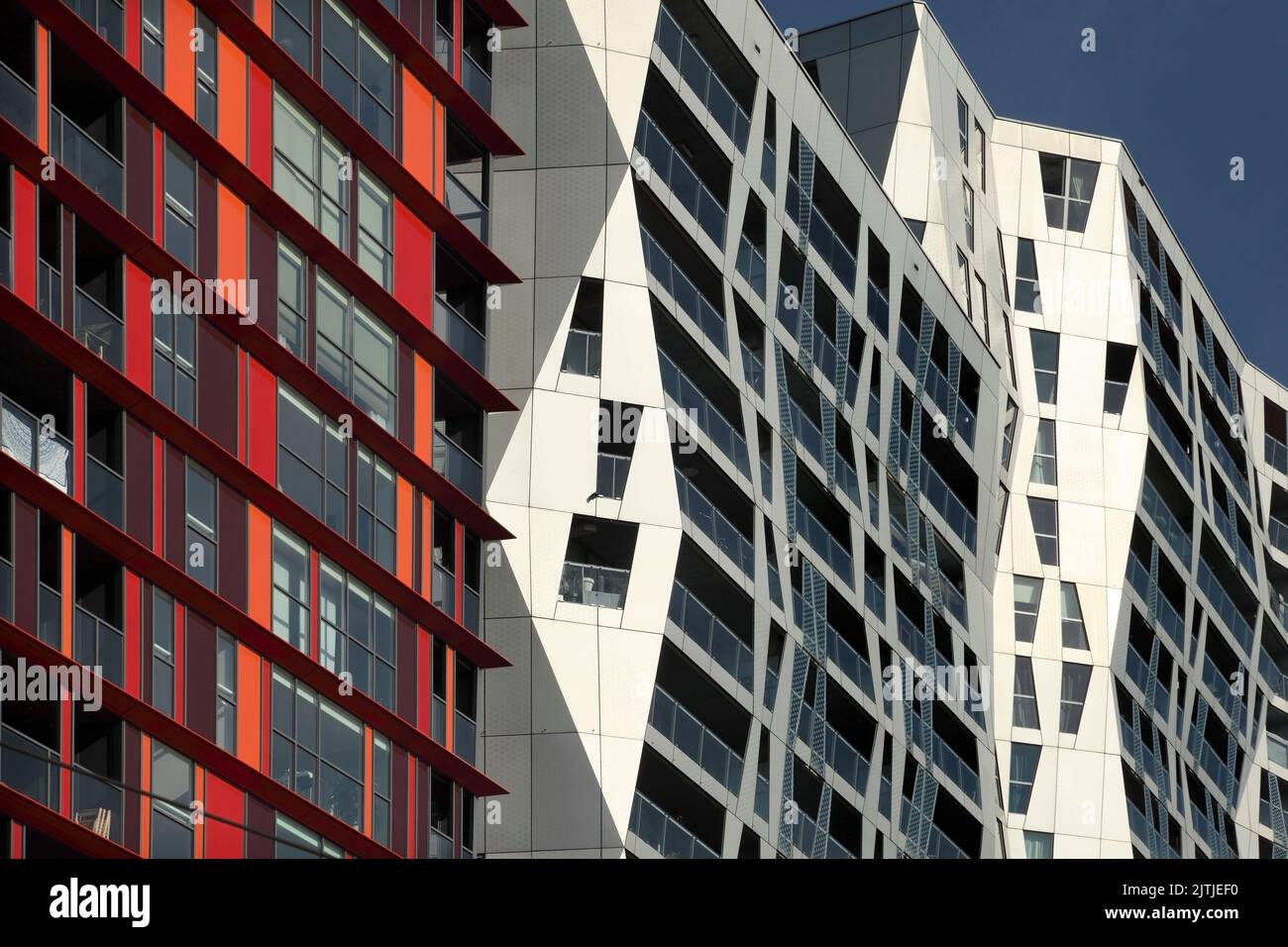 Calypso apartment building designed by Will Alsop, Rotterdam, Netherlands. Stock Photo