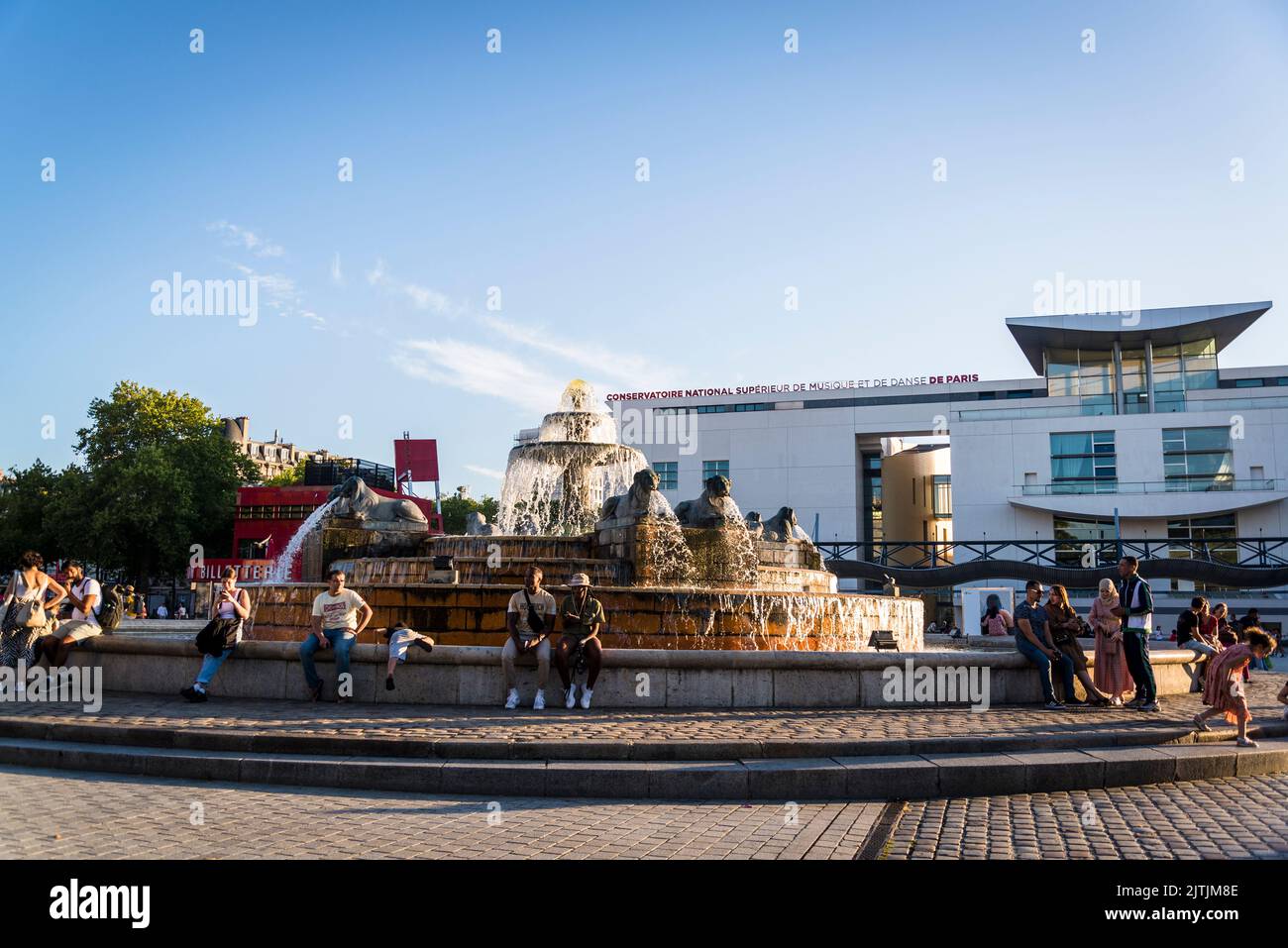 Parc de la Villette, Paris, France Stock Photo