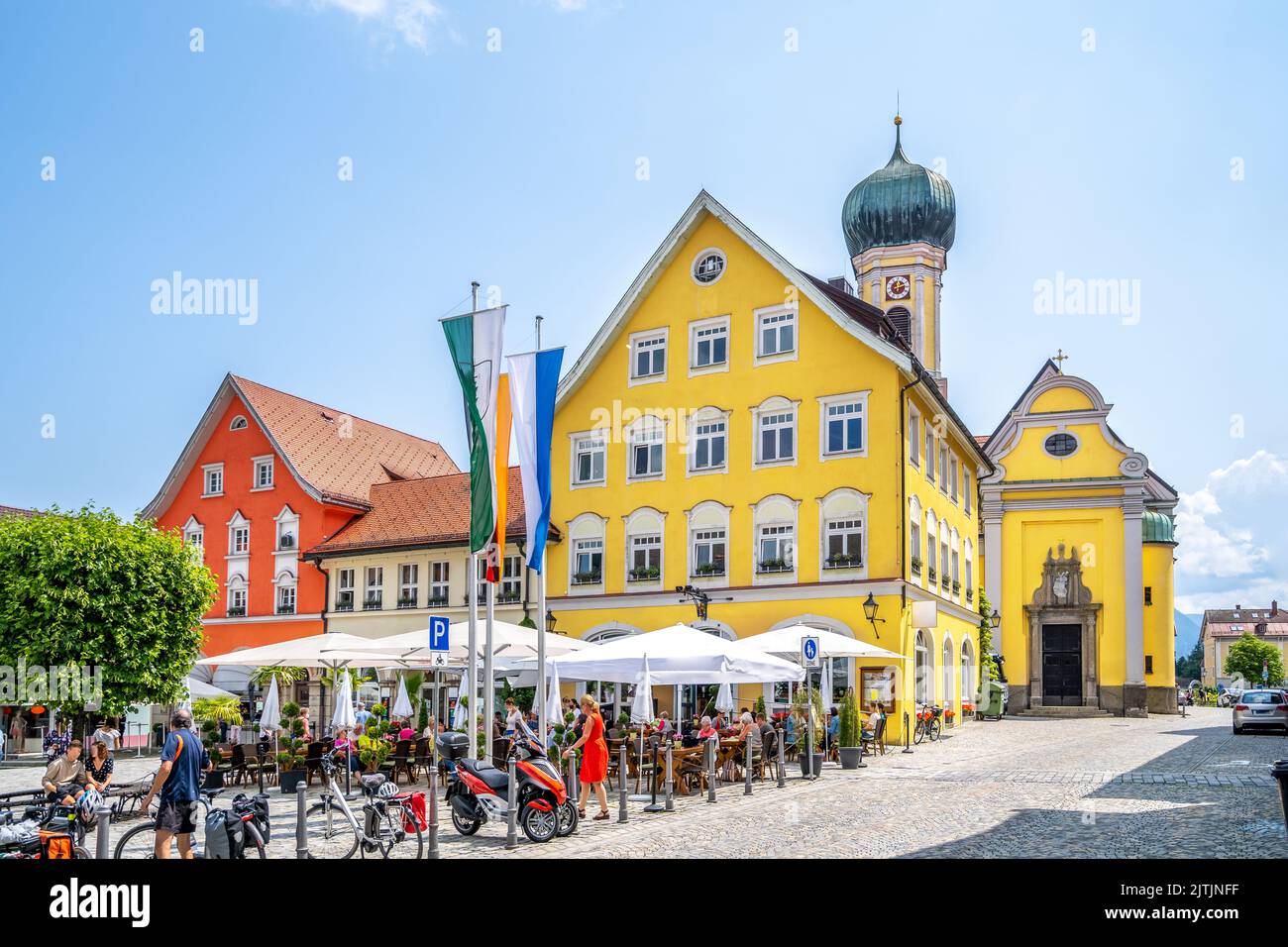 Church Immenstadt im Allgaeu, Bavaria, Germany Stock Photo