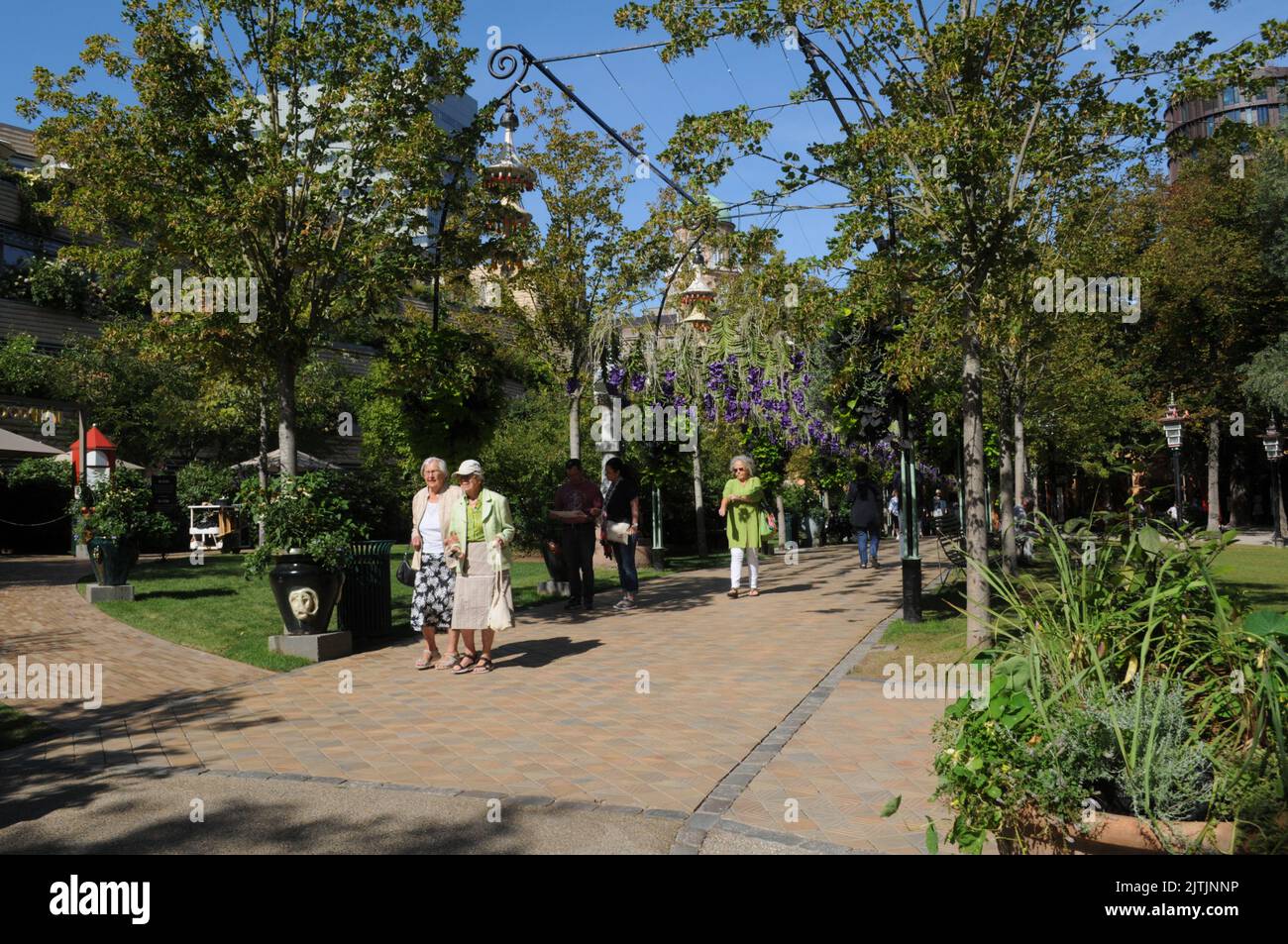 Copenhagen /Denmark/31 August  2022/Vistor to see flwers festival in tivoli garden  incapital Copenhagen.   (Photo..Francis Joseph Dean/Dean Pictures. Stock Photo