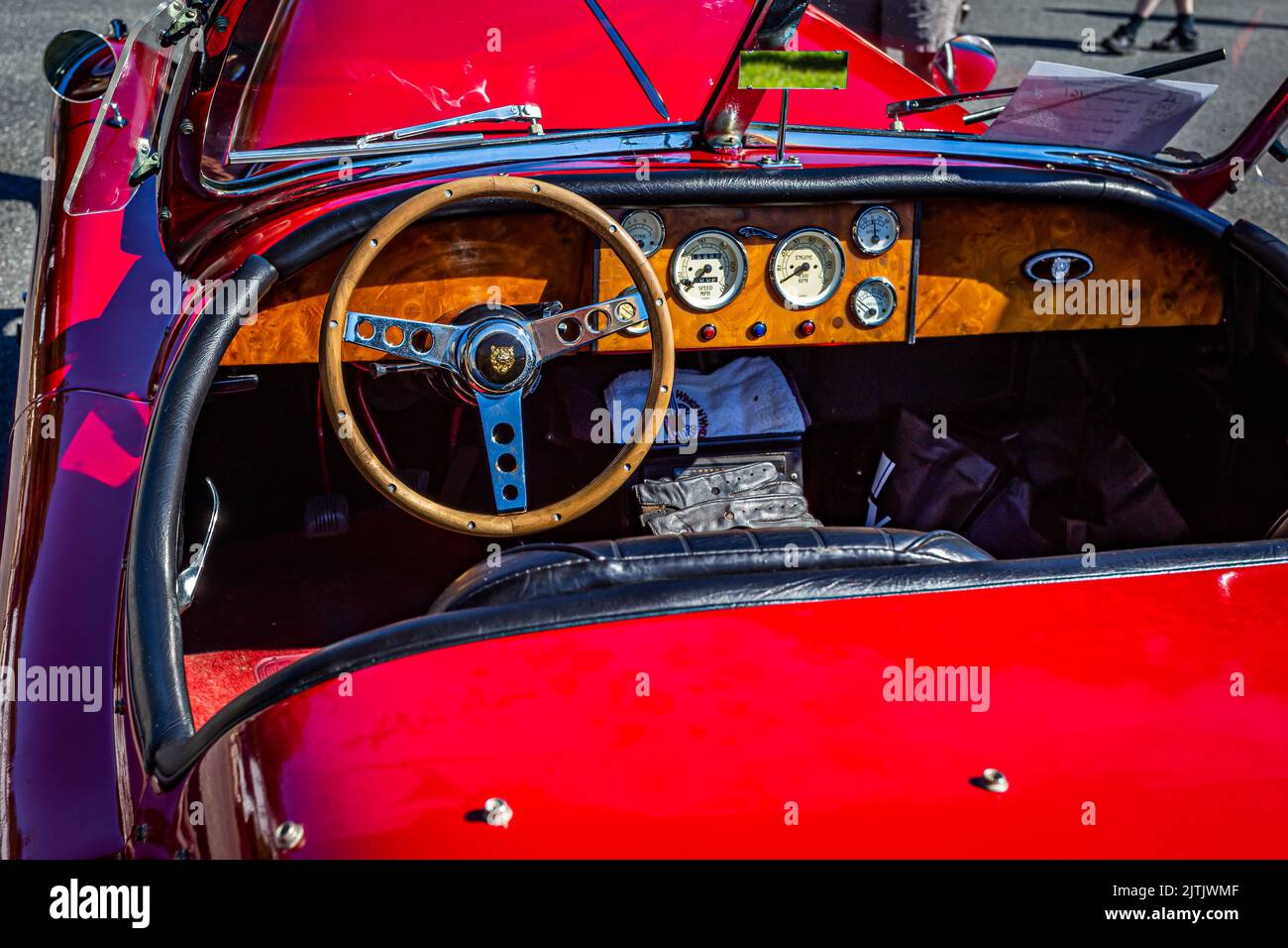 Fernandina Beach, FL October 18, 2014 Interior of a 1951 Jaguar