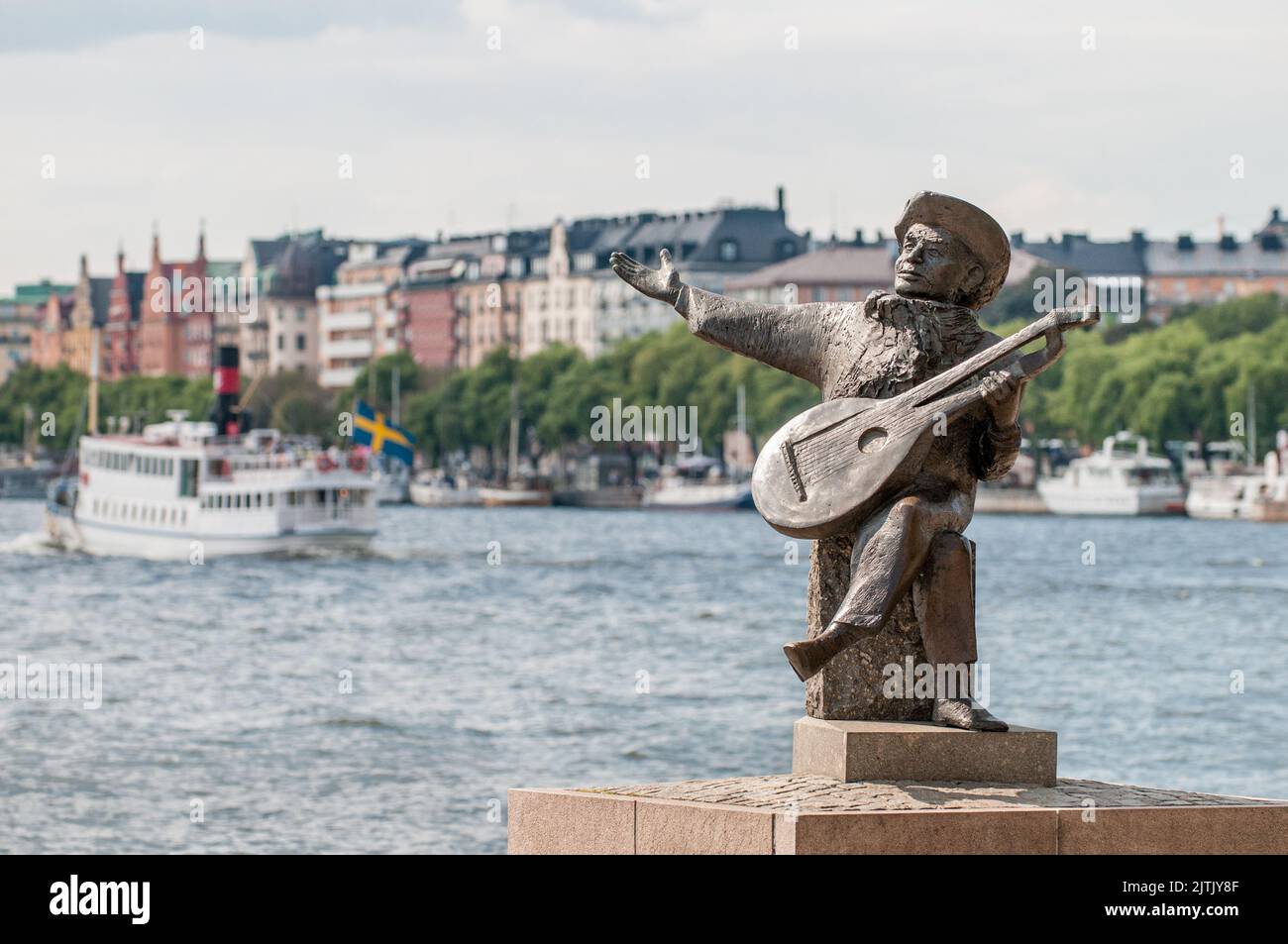 View From Riddarholmen Towards The Statue Of Evert Taube And Stockholm ...