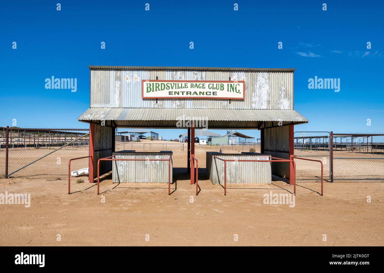 The famous Birdsville Race track in the outback of Australia Stock