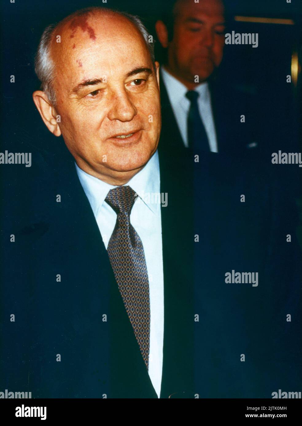 MICHAEL GORBACHEV Soviet last President visiting Stockholm Sweden Stock Photo