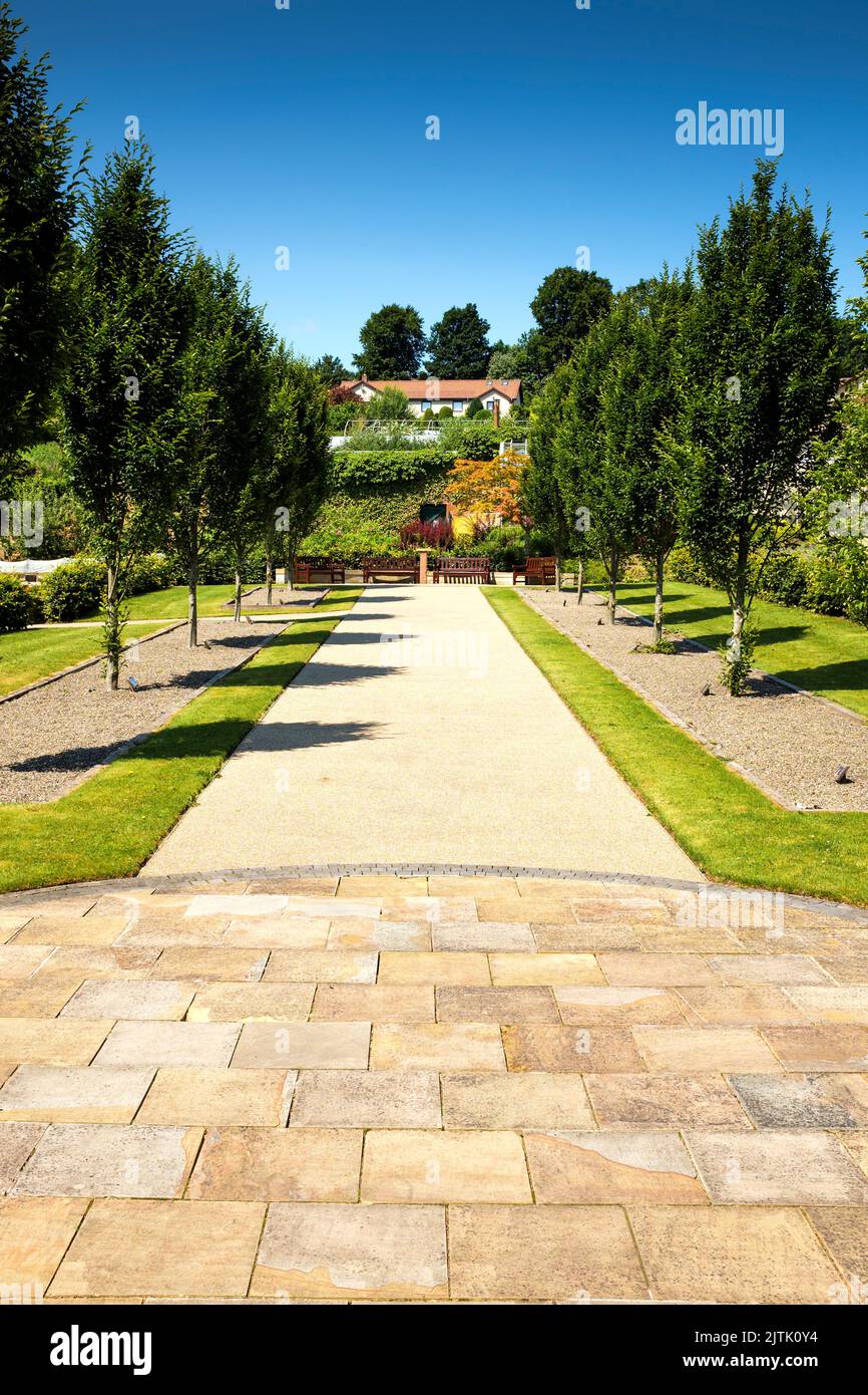 Community garden in Wilton Lodge Park, Hawick, Scotland, UK Stock Photo
