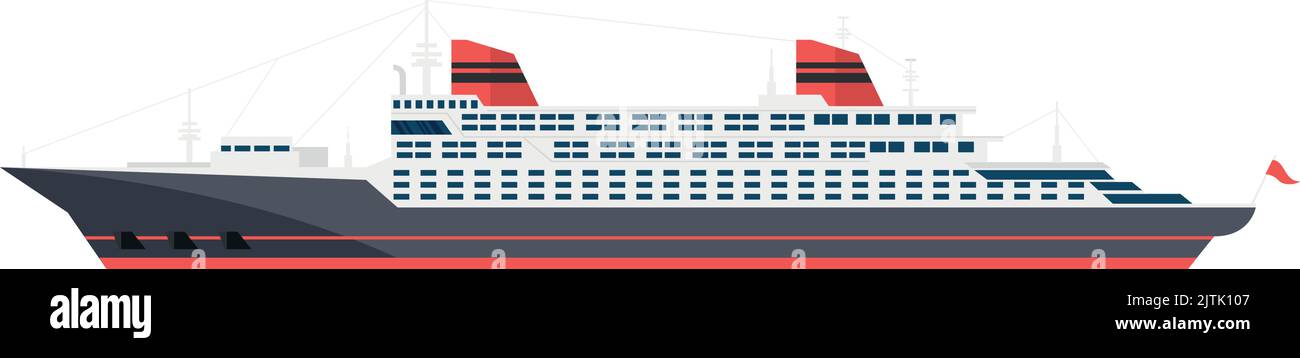 Big passenger ship. Marine travel transport icon Stock Vector Image ...