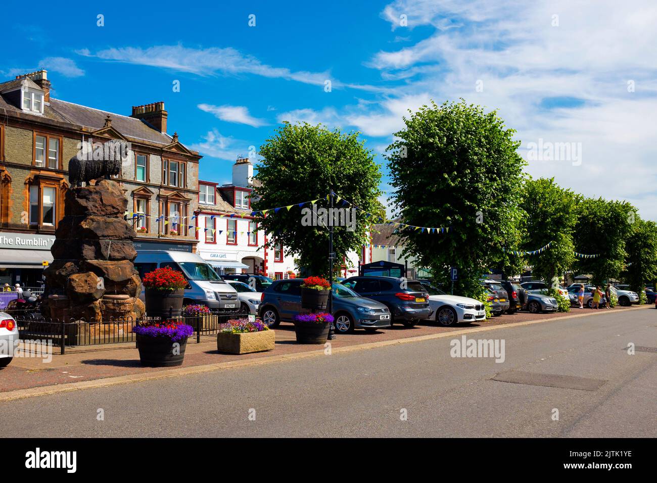Moffat High Street, Scotland, UK Stock Photo Alamy